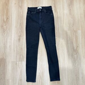 Reformation Black High Waisted Skinny Jeans